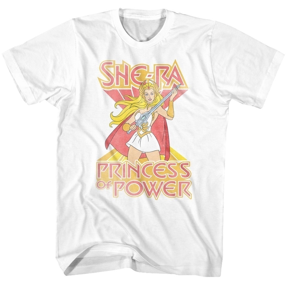 Masters Of The Universe She Ra White Adult Tshirt